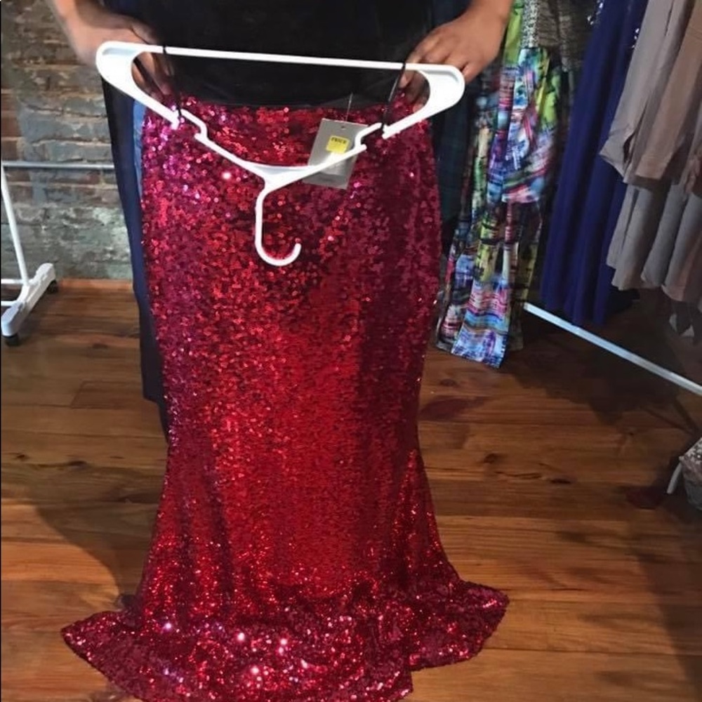 Magenta mermaid skirt